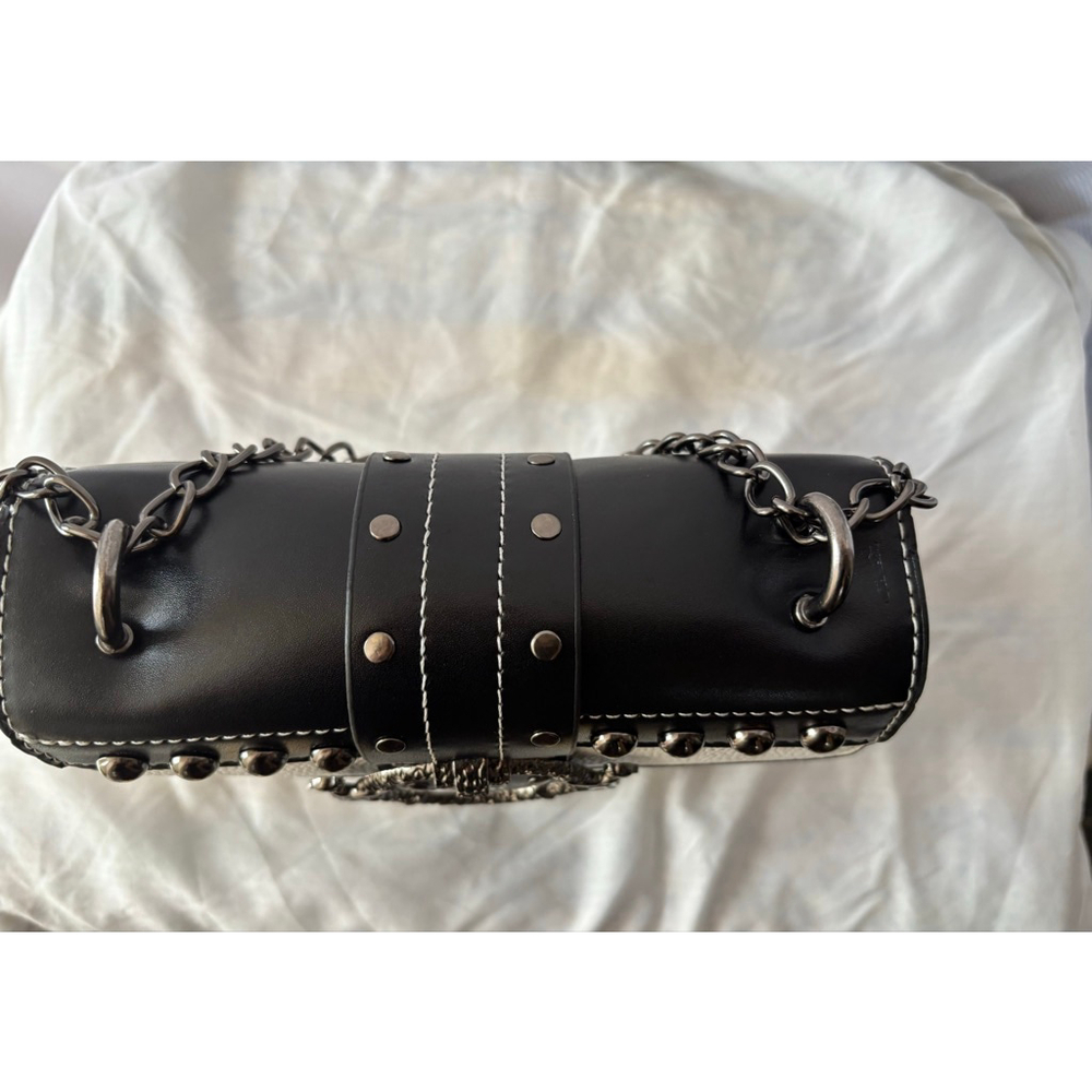 Women's Unbranded White Black Crossbody Mini Bag One Size - Picture 3 of 4